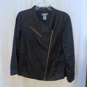 Neiman Marcus linen moto jacket sz 6